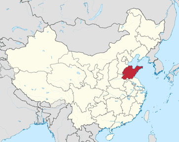 Die Provinz Shandong in China