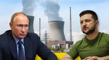 Bild: Symbolbild Atomkraftwerk: Canva; Putin: The Presidential Press and Information Office; Selenski: President.gov.ua (beide Wikimedia Commons, CC BY 4.0); Collage: Wochenblick / Eigenes Werk