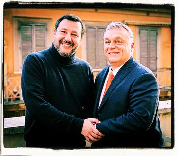 Lega-Chef Matteo Salvini und Ministerpräsident Viktor Orbán (2020)