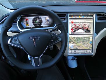 Innenraum eines Tesla Model S