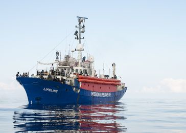 Schiff der Mission-Lifeline im Juni 2018.
