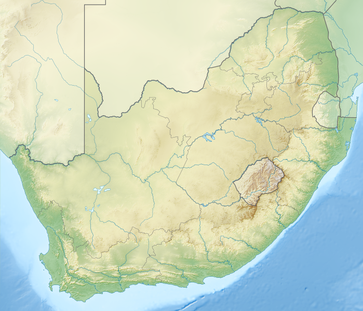 Geographische Karte Südafrikas