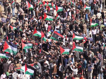 Palästinensische Proteste (Symbolbild)