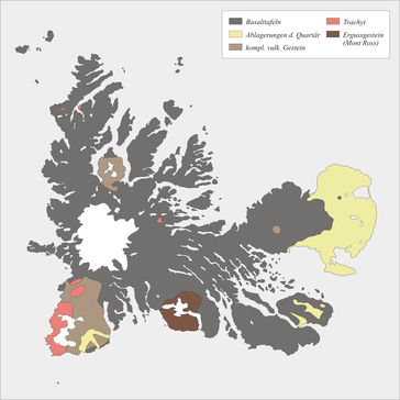 Geologische Übersichtskarte von Kerguelen