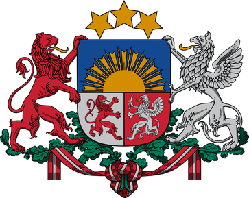 Wappen der Republik Lettland