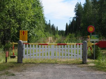 Grenze zwischen Finland and Russland