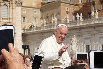 Papst Franziskus (2018), bürgerlicher Name Jorge Mario Bergoglio SJ