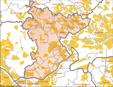 Städte und Gemeinden des Main-Taunus-Kreises