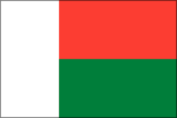 Flagge von Madagaskar