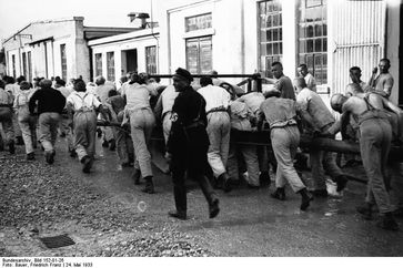 Häftlinge im Schutzhaftlager Dachau