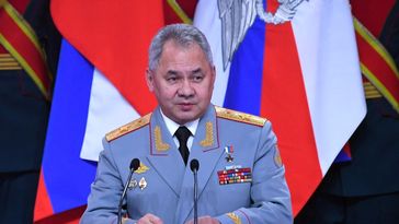 Der russische Verteidigungsminister Sergei Schoigu. (Aufnahme vom 29. April 2023). Bild: Sputnik / WALERI MELNIKOW