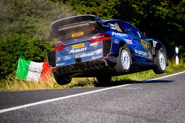 Ford Fiesta WRC-Pilot Teemu Suninen.