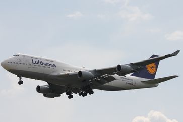 Eine Boeing 747-400 der Lufthansa