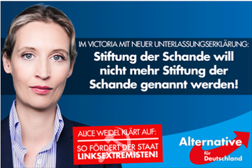Alice Weidel: Wahlplakat der AfD