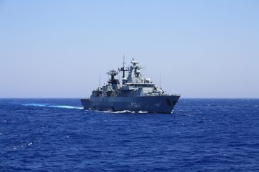 Die Fregatte BAYERN nahm an dem ständigen NATO-Verband SNMG2 teil.