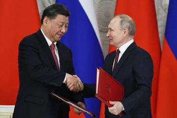 Wladimir Putin und Xi Jinping in Moskau am 21. März 2023 Bild: Michail Tereschtschenko / Sputnik