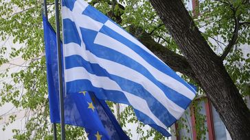 Griechische Flagge (Symbolbild) Bild: Sputnik / Jewgeni Odinokow