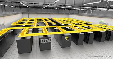 "SuperMUC" vom Leibniz-Rechenzentrum. Bild: IBM Research