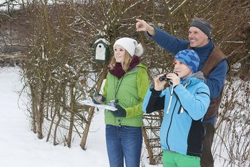 Vogelbeobachtung im Winter Bild: Frank Hecker;