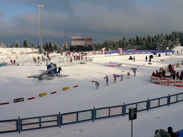 Skiläufer bei der Tour de Ski 2009