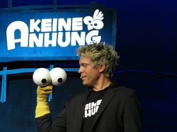 Puppet Comedian Sascha Grammel mit seiner Puppe Außer Rüdiger