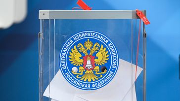 Eine Wahlurne in Russland (Archivlbild)