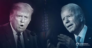 Präsident Donald Trump und Joe "sleepy" Biden: "obs/pressrelations GmbH"