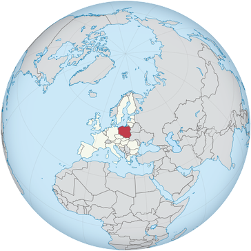 Polen auf der Karte