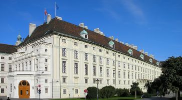 Seit 1947 Amtssitz des Bundespräsidenten: der Leopoldinische Trakt der Hofburg in Wien