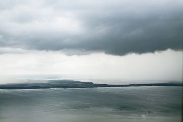 Regenfront über der Müritz