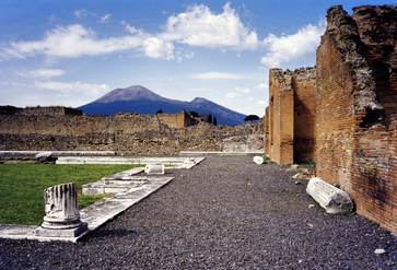 Der Vesuv im Jahr 1998, von Pompeji aus gesehen