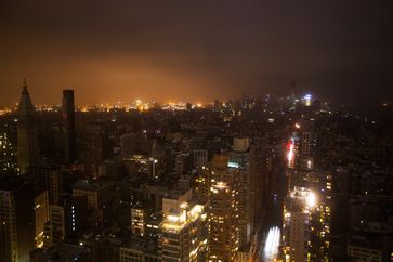 Großeteile von Manhattan waren während des Sturms ohne Strom.