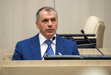 Der Vorsitzende des Krim-Parlaments Wladimir Konstantinow (2023) Bild: Dmitri Makejew / Sputnik