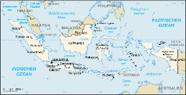 Karte von Indonesien aus CIA World Fact Book