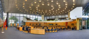 Thüringer Landtag: Plenarsaal, von innen