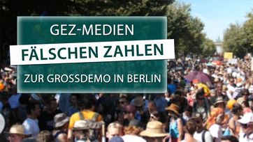 Bild: SS Video: "GEZ-Medien fälschen Zahlen zur Großdemo in Berlin" (www.kla.tv/16991) / Eigenes Werk