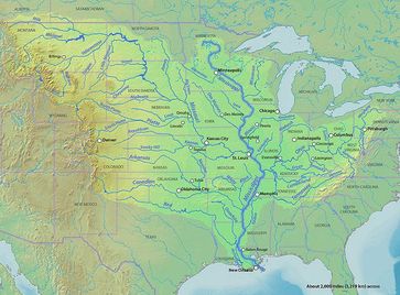 Karte des Mississippi Bild: Shannon / de.wikipedia.org