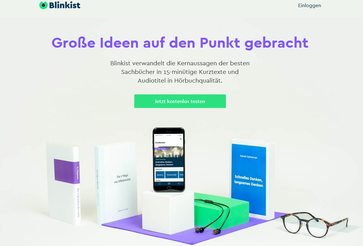 Bild: Screenshot "Blinkist"