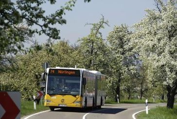 Mercedes-Benz Stadtbus Citaro G der Stuttgarter Straßenbahn AG im Einsatz mit NExBTL