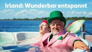 Uke Bosse und Axel Prahl entspannen in Irland.Bild: Irland Information Tourism Ireland Fotograf: Irland Information Tourism Ireland