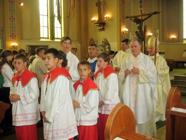 Auszugsprozession nach Gottesdienst