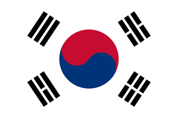 Flagge der  Republik Korea