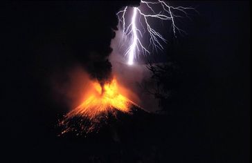 Ausbruch des Vulkans