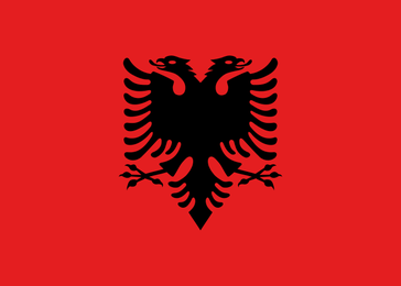 Flagge von Albanien