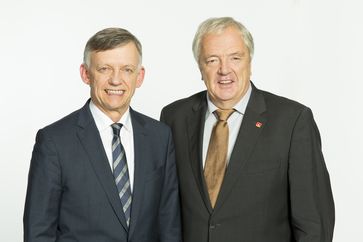 von links: Johannes Heß (Arbeitgebervertreter) und Georg Keppeler (Versichertenvertreter).