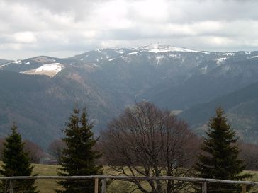 Der Feldberg, höchster Berg des Schwarzwalds, südöstlich von Freiburg
