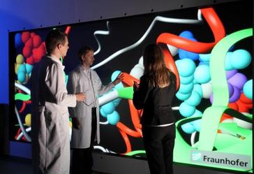 Winzige Proteine riesengroß - Molekularbiologie in 3D-Welten (c) obs/Fraunhofer IGD