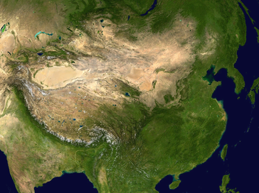 Satellitenaufnahme von China