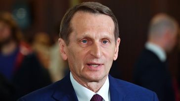 Sergei Naryschkin, Chef des russischen Auslandsgeheimdienstes (SWR) (2023) Bild: Sputnik / Jewgeni Bijatow