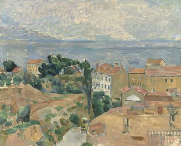 Blick auf L'Estaque von Paul Cézanne